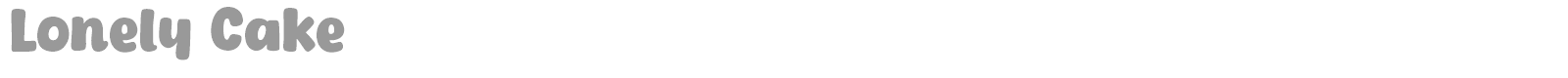 Lonely Cake font preview
